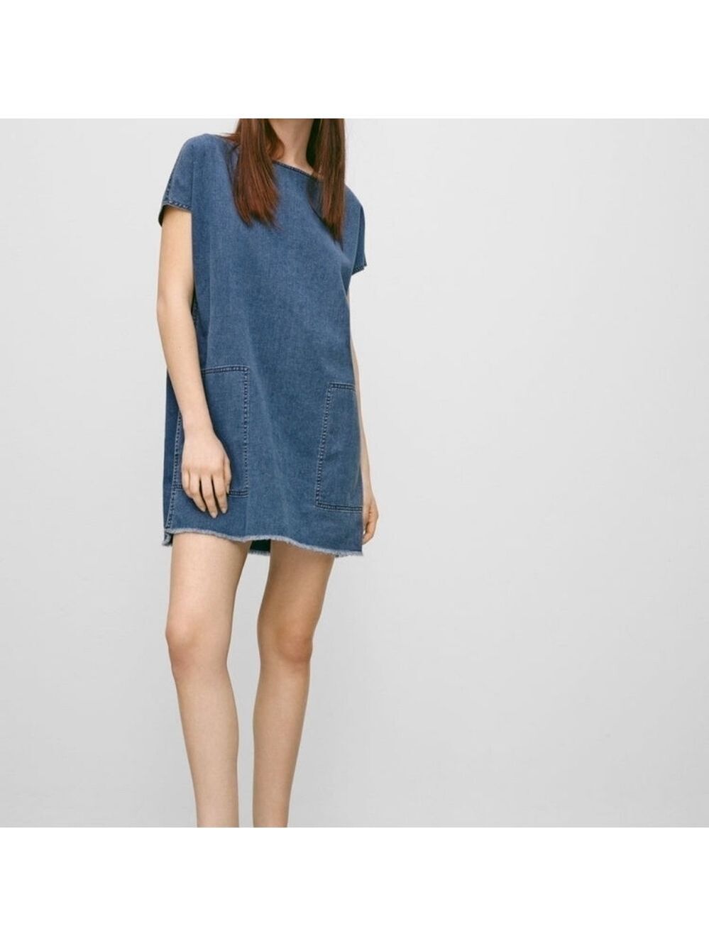 Wilfred Free Nori Dress In Denim - Picture 2 of 12